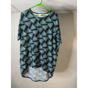 Lularoe Irma XS Mint and Navy SOFT